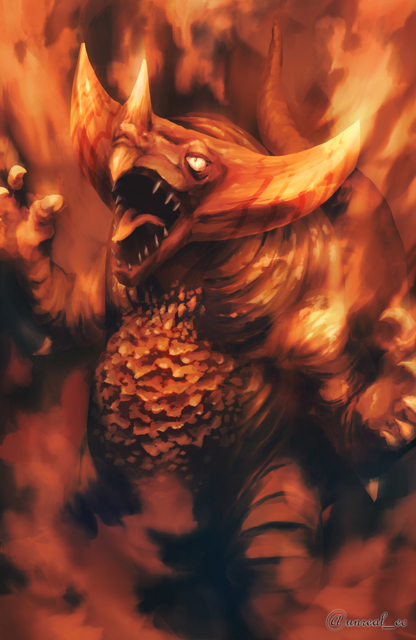absurdres, angry, corruption, epic, giant, giant_monster, gomora, highres