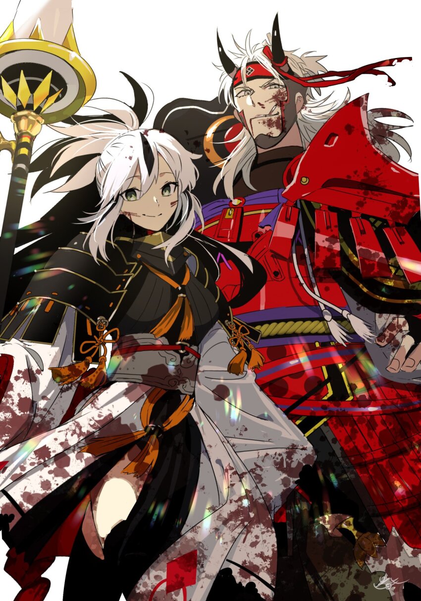 1boy, fate/grand_order, fate_(series), highres, nagao_kagetora_(fate), pirohi_(pirohi214), ponytail, tagme