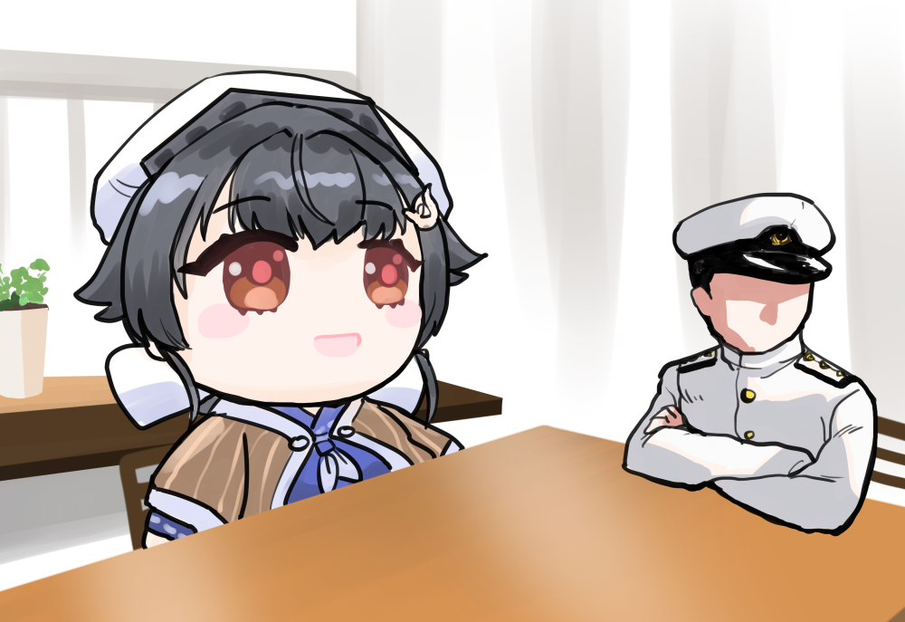 1boy, admiral_(kancolle), character_doll, doll, doqute_doll_photoshoot_parody_(meme), doqute_stuffed_doll, faceless, faceless_male