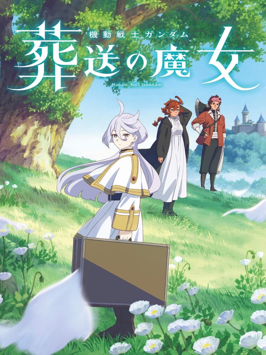 1boy, 2girls, ahoge, axe, bandaged_arm, bandages, belt, black_belt