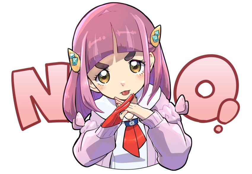 1girl, arched_bangs, blueberry_academy_school_uniform, cardigan, coat, collared_shirt, crossed_wrists, english_text