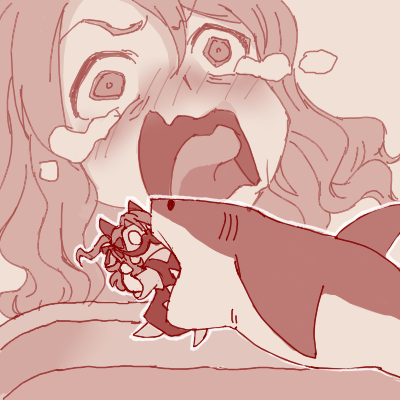 1girl, 1other, crying, crying_aqua_(meme), crying_with_eyes_open, gang_beasts, hair_between_eyes, horse_girl