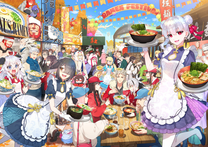 6+boys, 6+girls, abigail_williams_(fate), aesc_(fate), altera_(fate), altera_the_santa_(fate), anastasia_(fate), apron