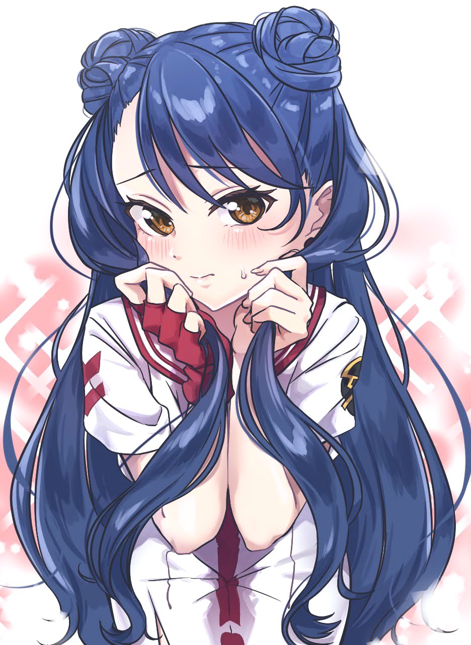 1girl, aika_granzchesta, aogirism, aria_(manga), aria_the_natural, blue_hair, blush, earrings