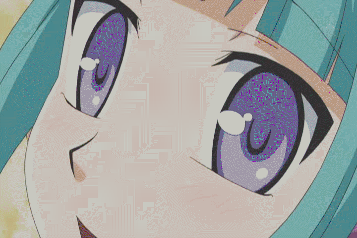 00s, animated, animated_gif, anime_screenshot, breasts, green_hair, large_breasts, long_hair