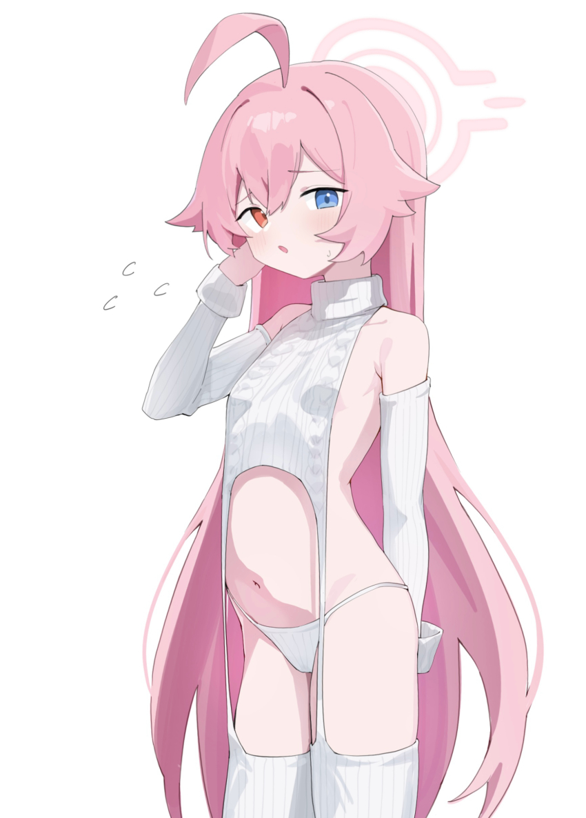 1girl, absurdres, ahoge, alternate_costume, arsyky14, blue_archive, blue_eyes, breasts