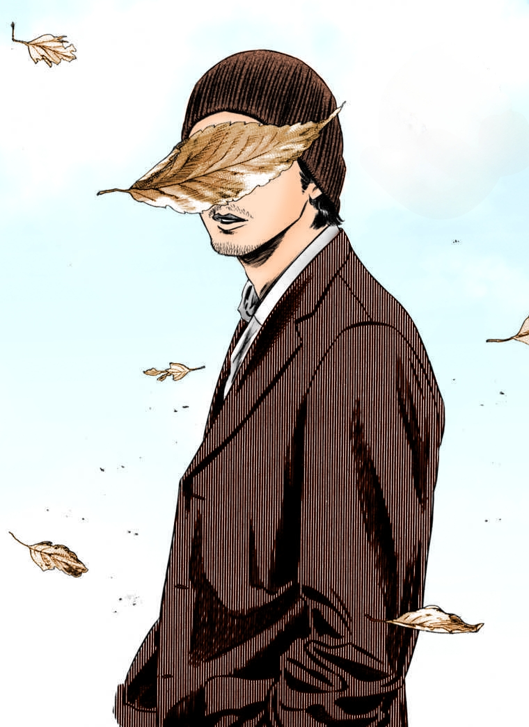 1boy, 1girl, blue_sky, brown_jacket, formal_clothes, homunculus_(series), jacket, manga_page, nakoshi_susumu, open_mouth, shirt, sky, suit, white_shirt