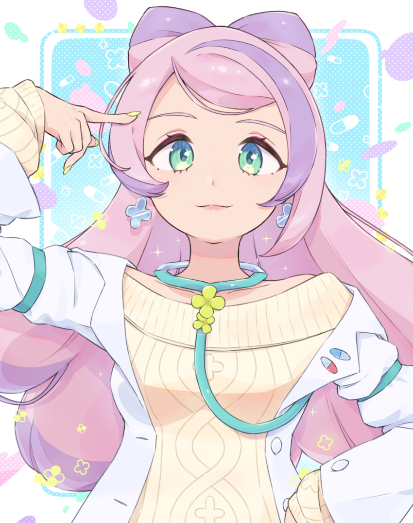 1girl, absurdres, closed_mouth, coat, earrings, eyelashes, eyeshadow, gorirasaru440