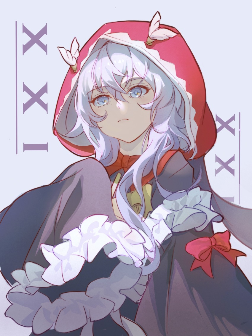 1girl, absurdres, black_dress, blue_eyes, bow, bowtie, character_name, chinese_commentary