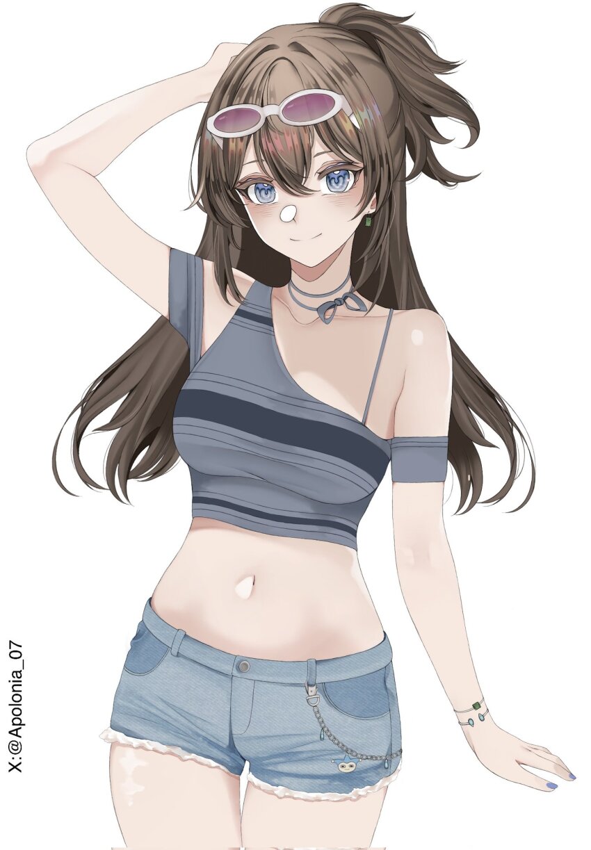 ace_attorney, apollo_justice:_ace_attorney, apolonia_07, blue_badger, blue_eyes, blue_nails, bow, bracelet