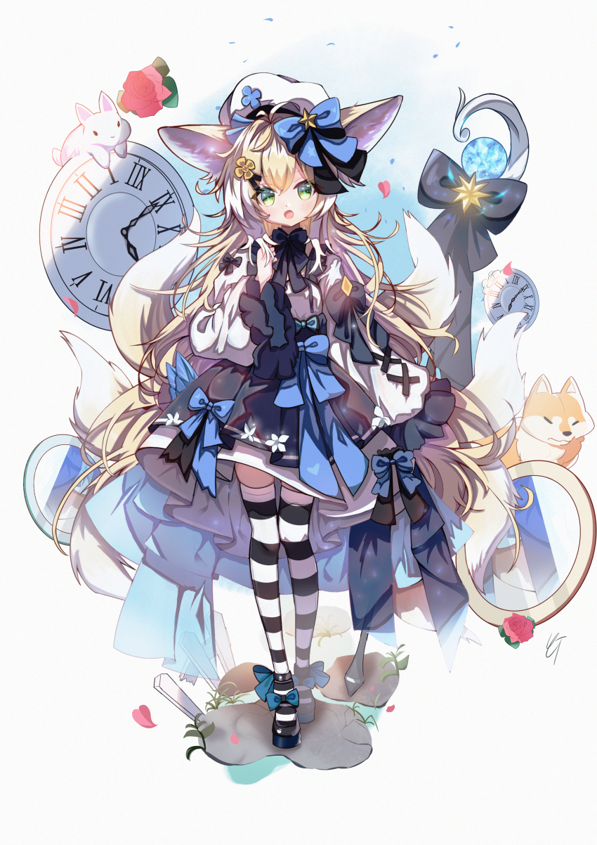 1girl, absurdres, alternate_costume, animal_ears, arknights, chinese_commentary, colored_tips, commentary_request