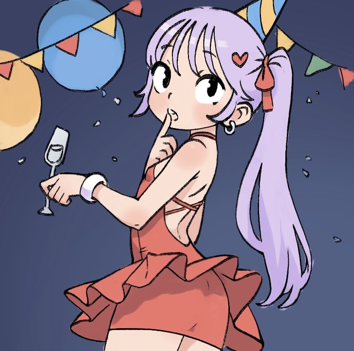 1girl, ass, backless_dress, backless_outfit, balloon, bare_shoulders, bracelet, breasts