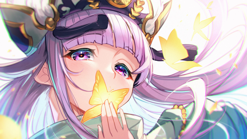 1girl, arm_up, bug, butterfly, circlet, dress, fire_emblem, fire_emblem:_genealogy_of_the_holy_war