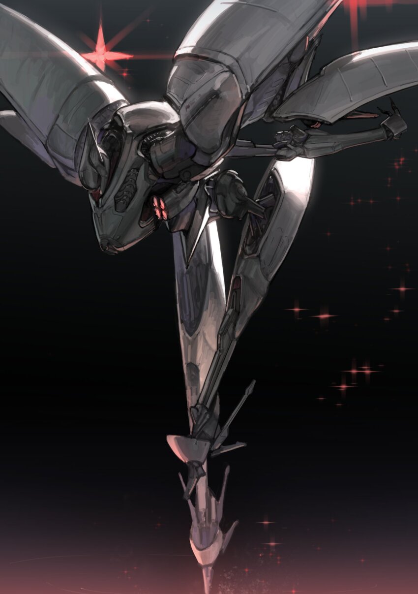armored_core, armored_core_vi:_fires_of_rubicon, black_background, highres, ibis-series_cel-240, mecha, mecha_focus, no_humans