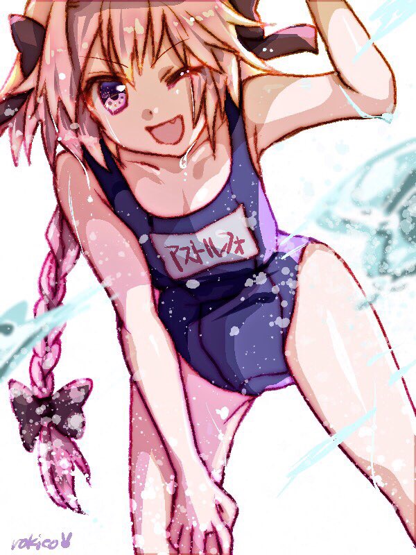 1boy, astolfo_(fate), astolfo_(otokonoko_idol)_(fate), black_bow, bow, braid, crossdressing, crossdressing_(mtf)