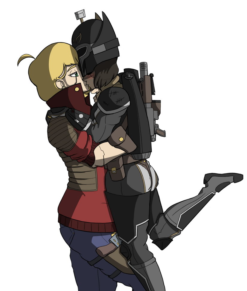bounty_hunter_(star_wars), detective, glitch_(star_wars), hacker, jetpack, kiss, littlemisscalculated, mandalorian