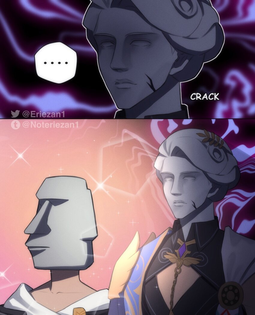 ..., 1boy, ancient_greek_clothes, black_jacket, collarbone, dr._ratio_(honkai:_star_rail), eriezan, greco-roman_clothes