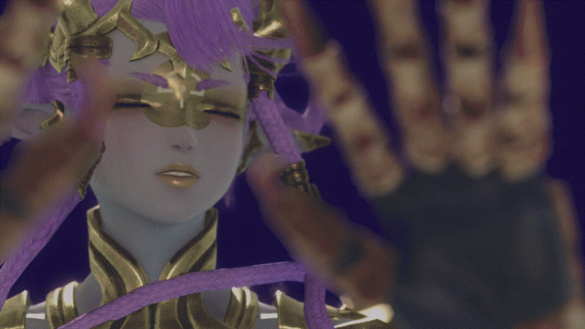 1girl, 3d, animated, animated_gif, armor, ass, ball, braid