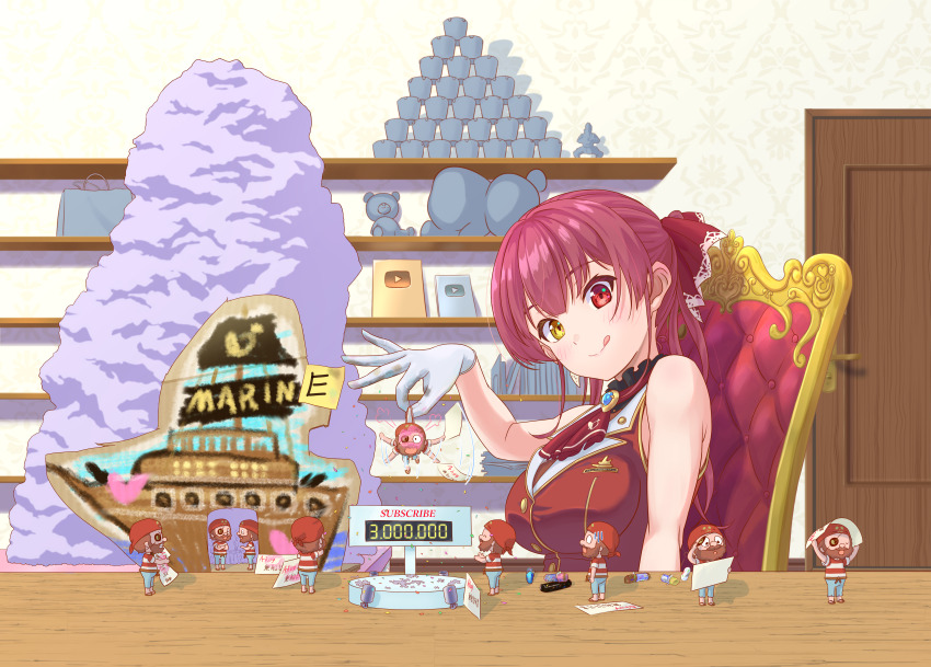 1girl, absurdres, ascot, black_choker, choker, cropped_jacket, frilled_choker, frills