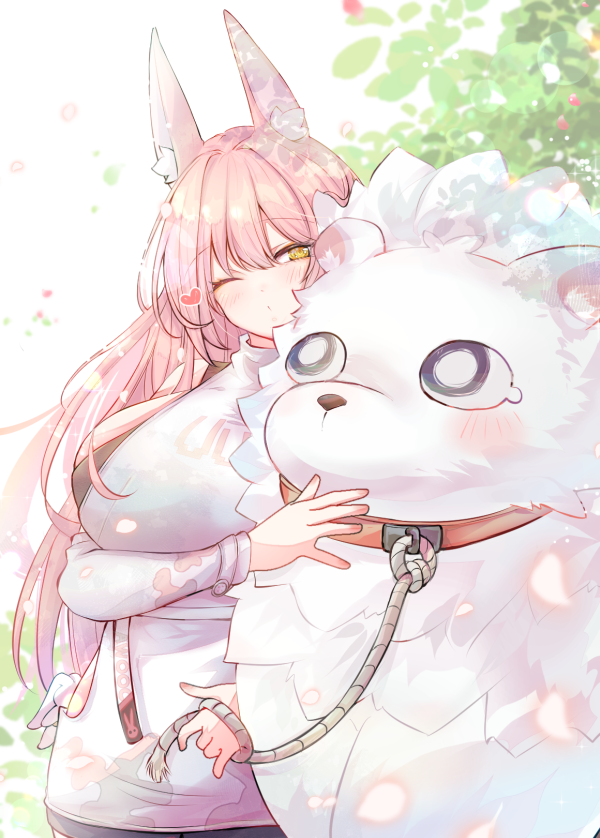 1girl, animal, animal_ear_fluff, animal_ears, bare_shoulders, bike_shorts, black_shorts, black_sports_bra