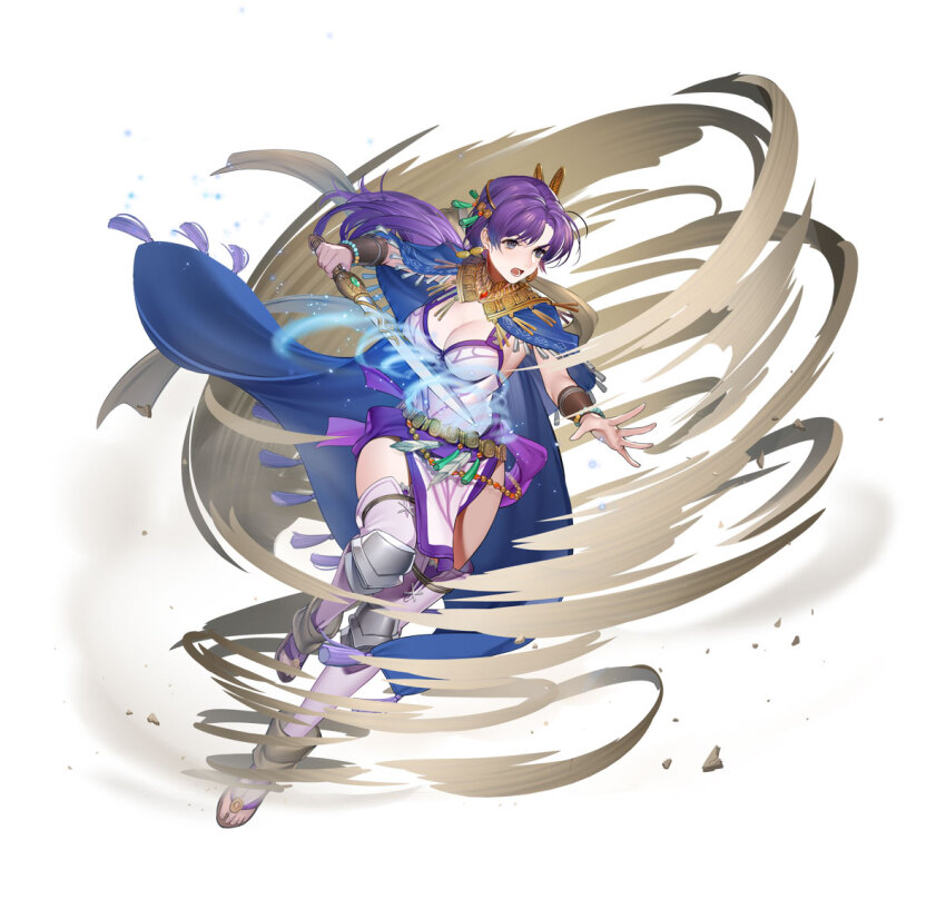 1girl, attack, breasts, cleavage, earrings, female_focus, fire_emblem, fire_emblem:_the_binding_blade