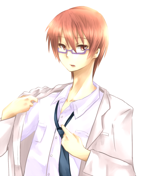 10s, angel_beats!, bad_id, bad_pixiv_id, bespectacled, brown_eyes, brown_hair, glasses
