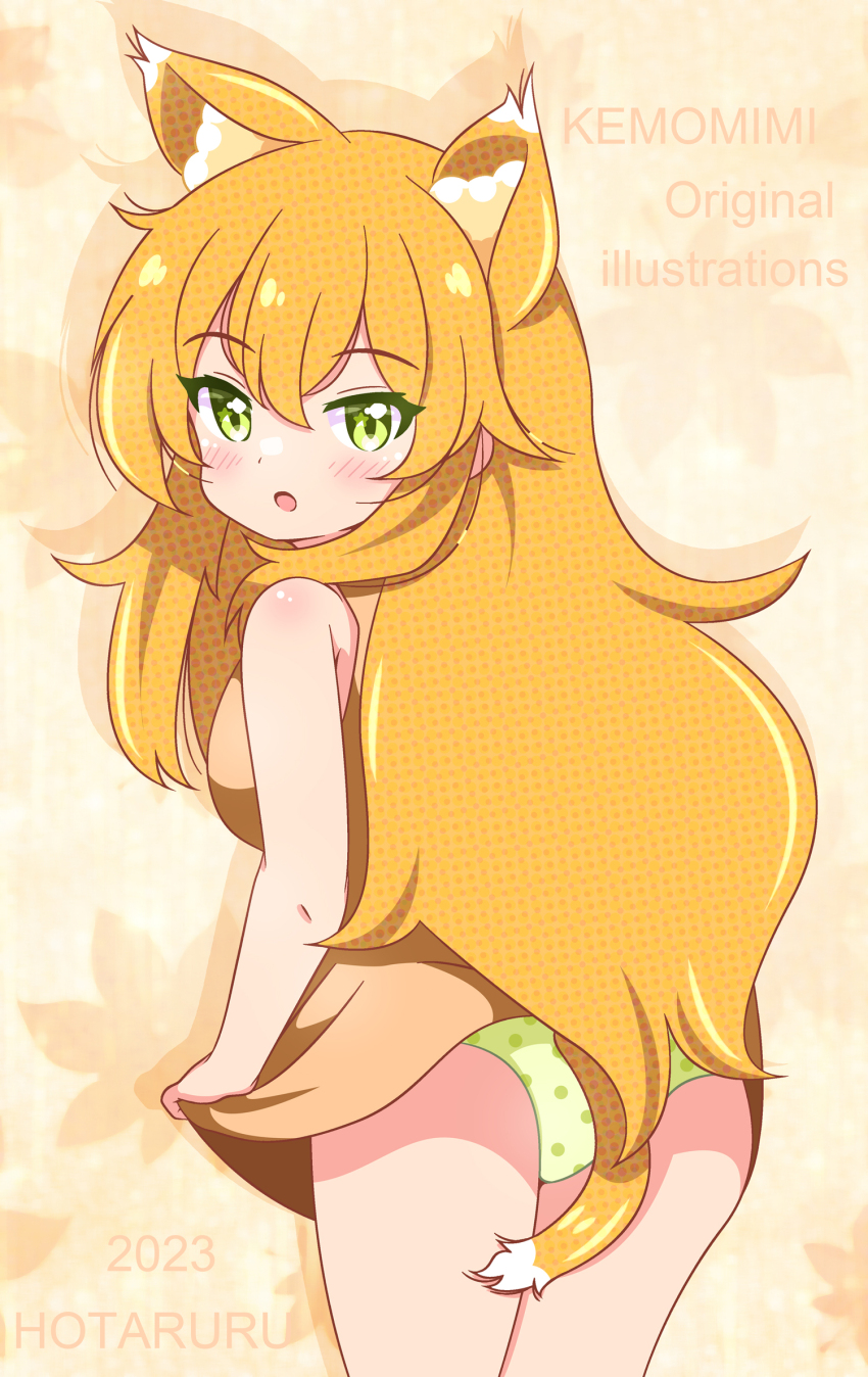 1girl, animal_ears, artist_name, bare_arms, bare_shoulders, blonde_hair, blush, breasts