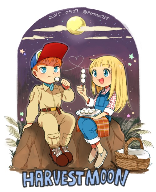 1boy, 1girl, :d, ;t, arm_support, basket, belt, blonde_hair
