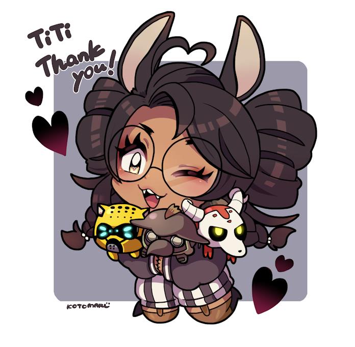 1girl, ahoge, animal_ears, apex_legends, bloodhound_(apex_legends), brown_hair, brown_thighhighs, character_doll