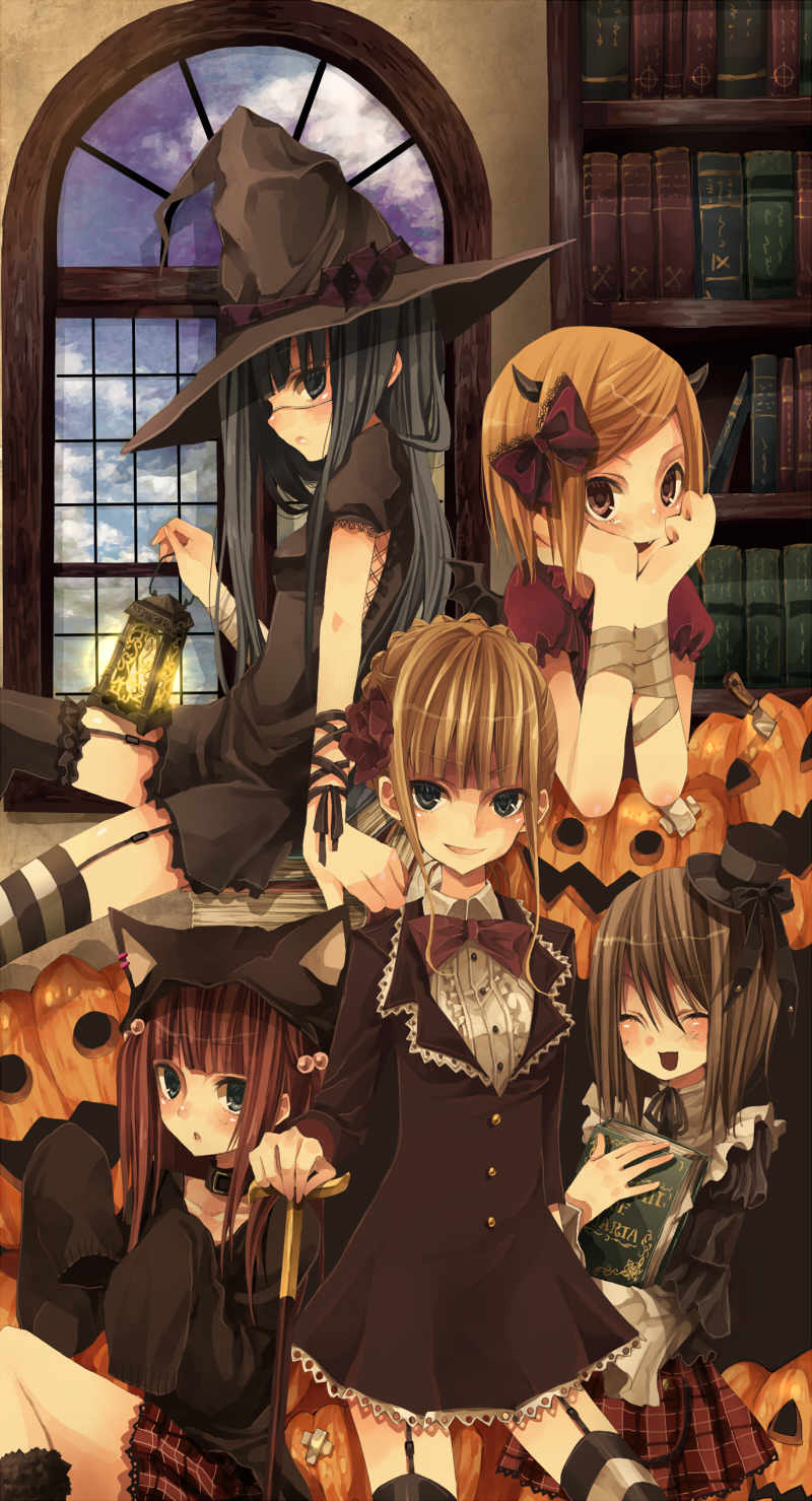 5girls, alternate_costume, animal_ears, bad_id, bad_pixiv_id, beatrice_(umineko), blonde_hair, blue_eyes