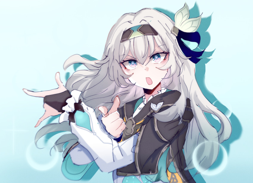 1girl, akashicelegy, bishoujo_senshi_sailor_moon, black_hairband, black_jacket, blue_background, commentary, drop_shadow