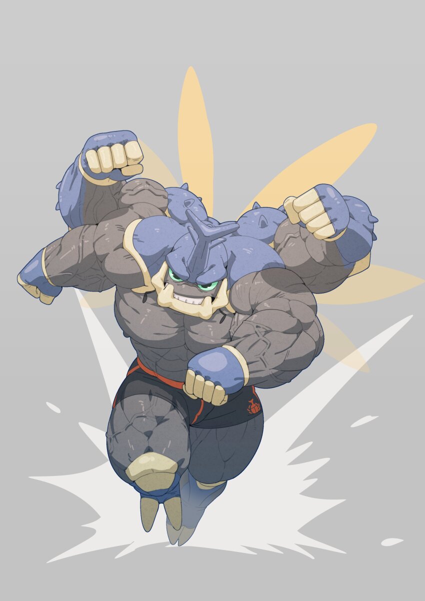 1boy, absurdres, arthropod_boy, bara, beetle_boy, black_eyes, black_male_underwear, blue_skin