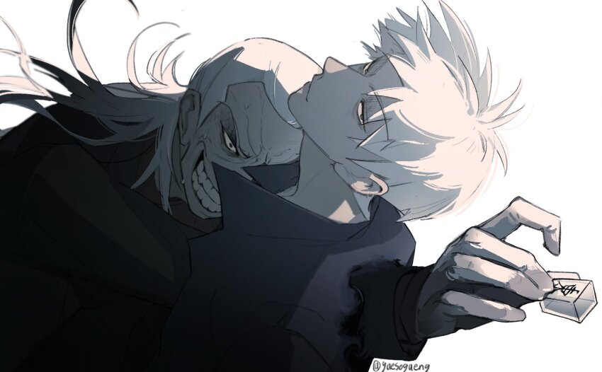 2boys, akagi:_yami_ni_oritatta_tensai, akagi_shigeru, black_eyes, black_jacket, closed_mouth, commentary_request, fukumoto_mahjong