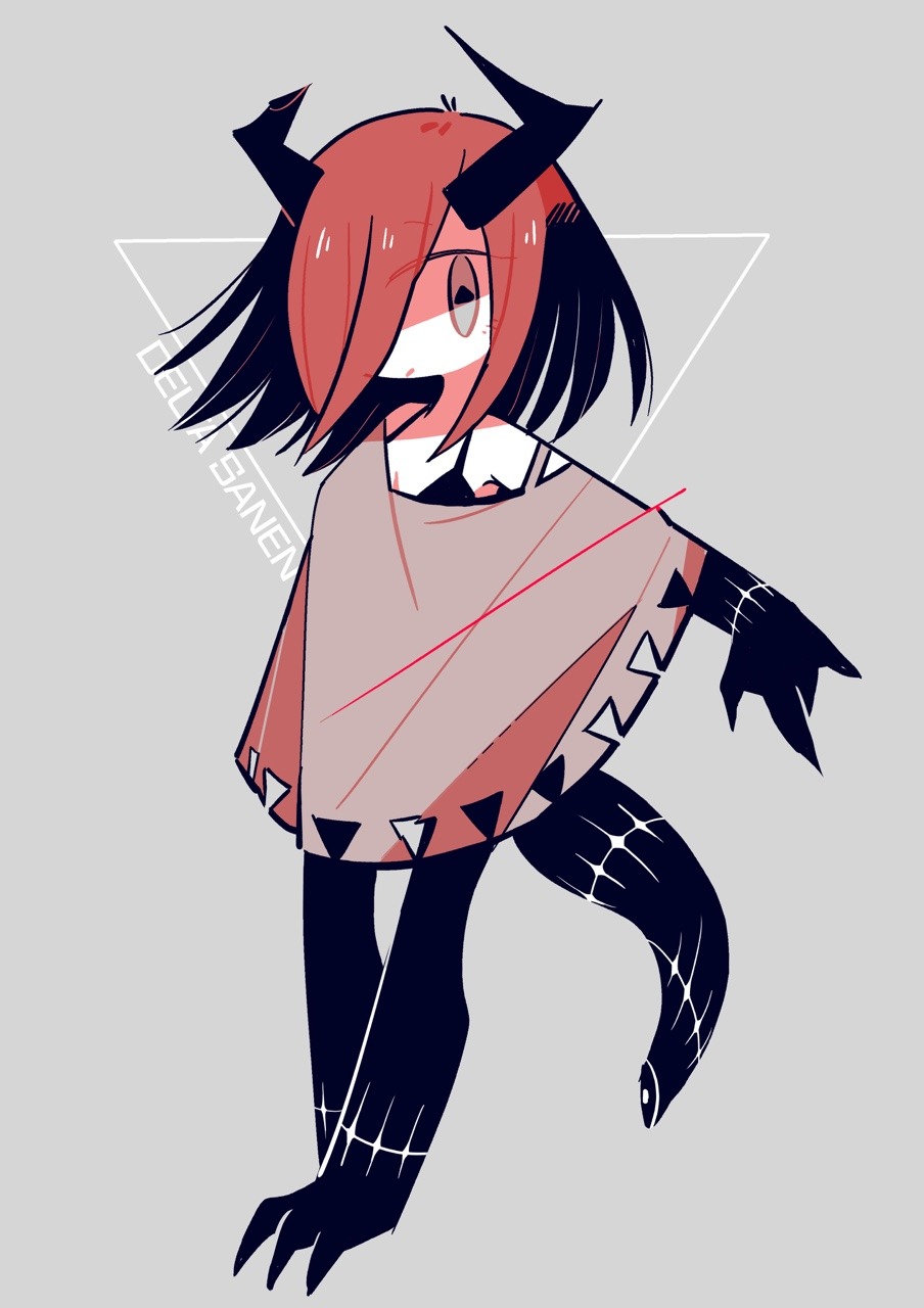 delta_sanen_(yaigi), highres, original, symbol-shaped_pupils, tagme, triangle-shaped_pupils, yaigi