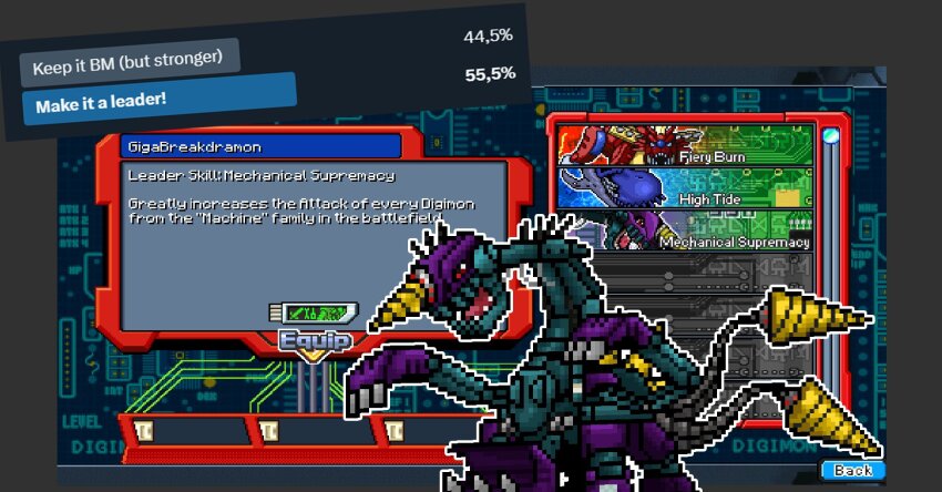 digimon, digimon_(creature), dragon, drill, gigabreakdramon, highres, metalgarurumon_(red), open_mouth