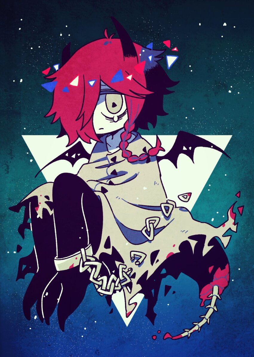 delta_sanen_(yaigi), highres, original, symbol-shaped_pupils, tagme, triangle-shaped_pupils, yaigi