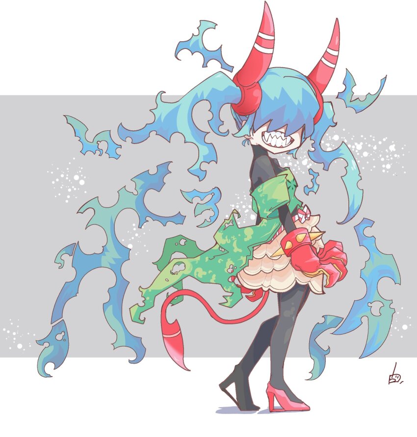 1girl, alternate_costume, black_bodysuit, blue_hair, bodysuit, bodysuit_under_clothes, clenched_teeth, commentary