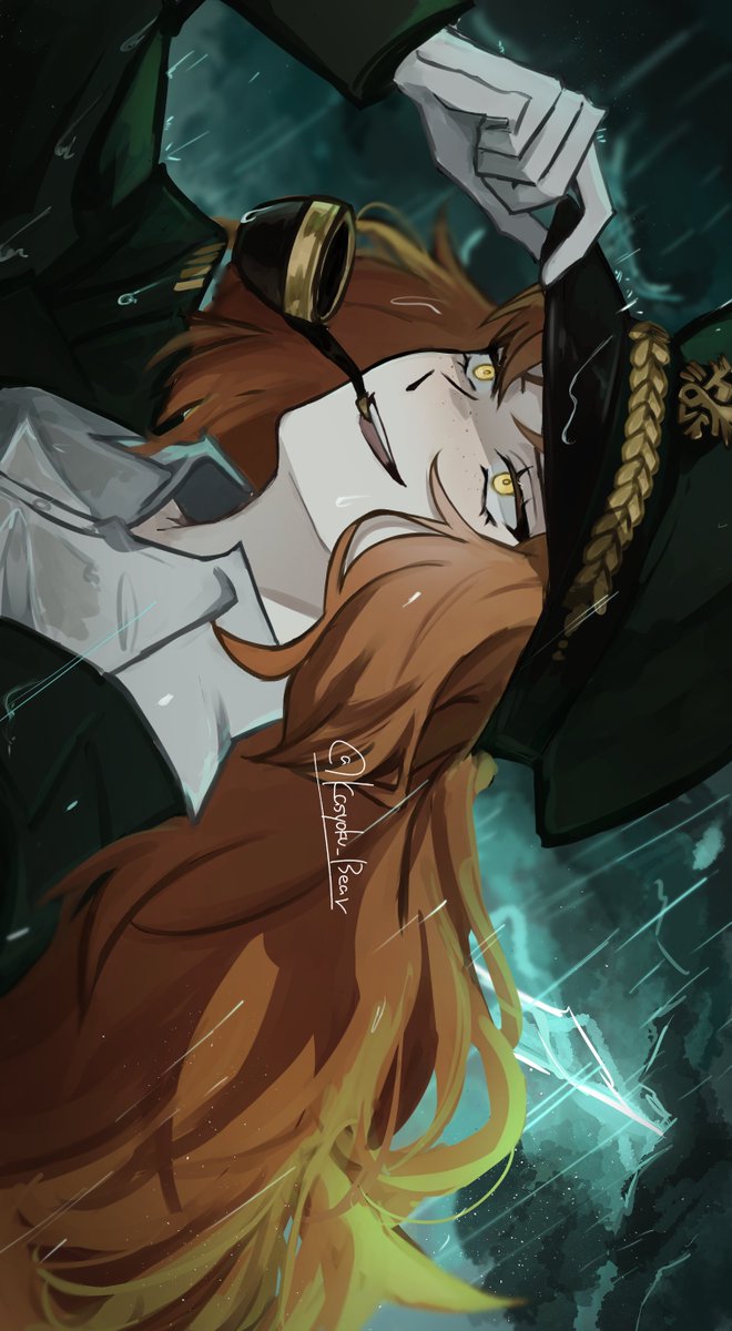 1girl, adjusting_clothes, adjusting_headwear, artist_name, collared_shirt, commentary_request, dress_shirt, freckles