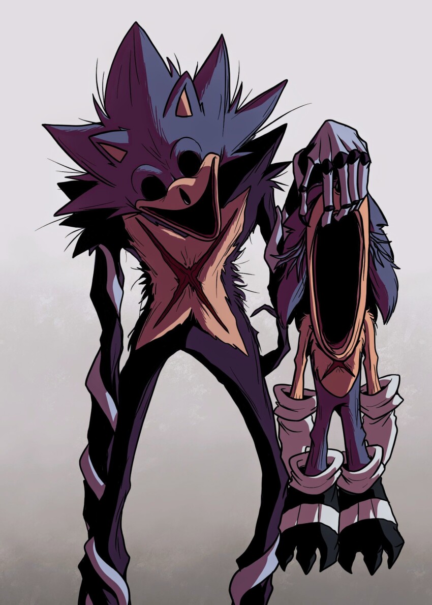 1boy, black_eyes, bone, callmejayman, claws, gloves, grey_background, highres