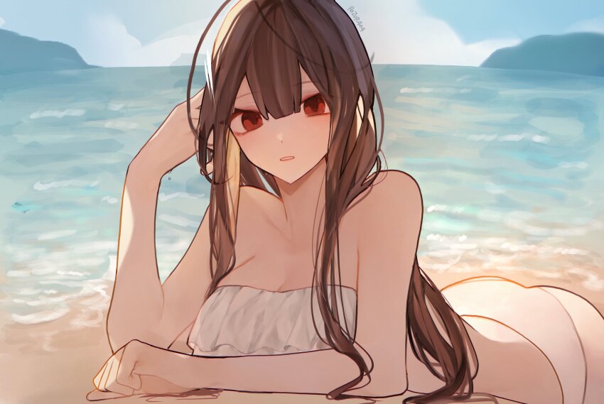 absurdres, anzup_404, beach, dsr-50_(daybreak's_whisper)_(girls'_frontline), dsr-50_(girls'_frontline), girls'_frontline, highres, tagme