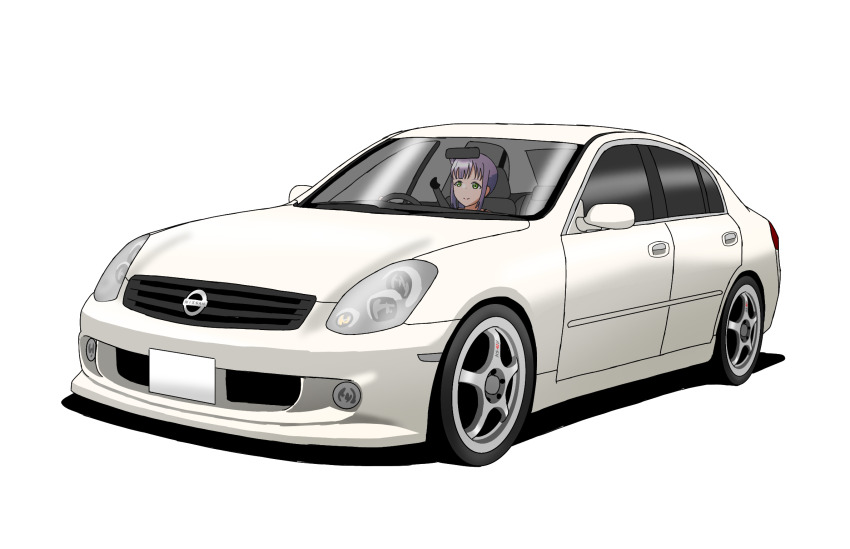 1girl, car, driving, green_eyes, highres, link!_like!_love_live!, love_live!, motor_vehicle