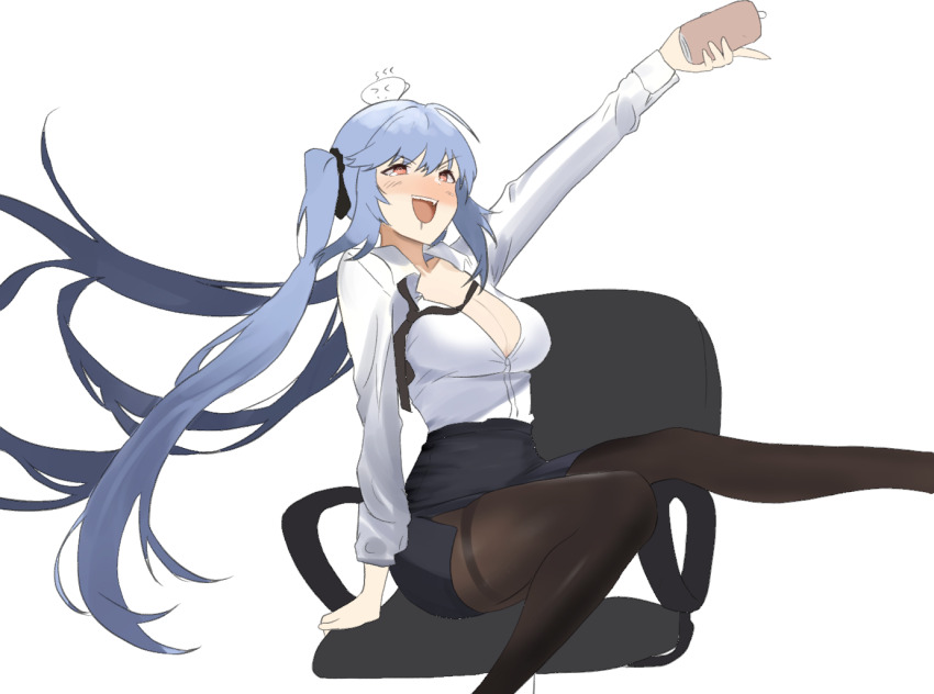 azur_lane, chair, derivative_work, essex_(azur_lane), essex_(crossbones_especial)_(azur_lane), mizuhashi_kaori, paraparacoffee, swivel_chair