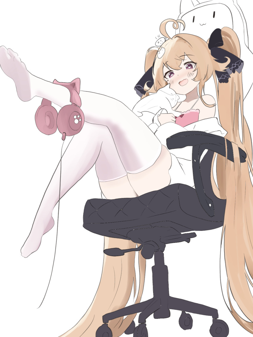 animal_ear_headphones, attilio_regolo_(azur_lane), attilio_regolo_(castle_of_inspiration)_(azur_lane), azur_lane, cat_ear_headphones, cat_ears, derivative_work, headphones