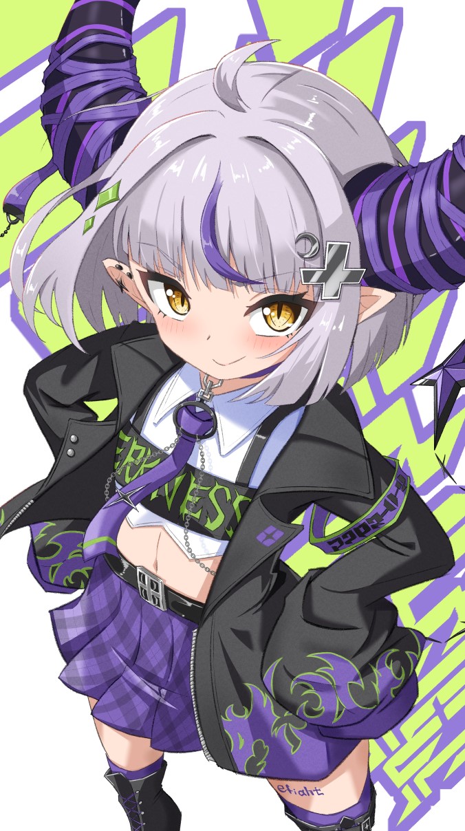 1girl, ahoge, belt, black_belt, black_boots, black_jacket, blush, boots