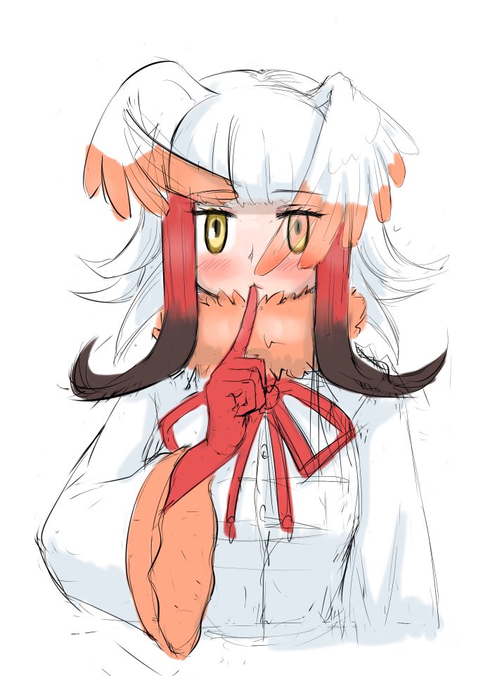 1girl, :<, aotsuki_tsutome, bird_girl, bird_wings, black_hair, blunt_bangs, blush