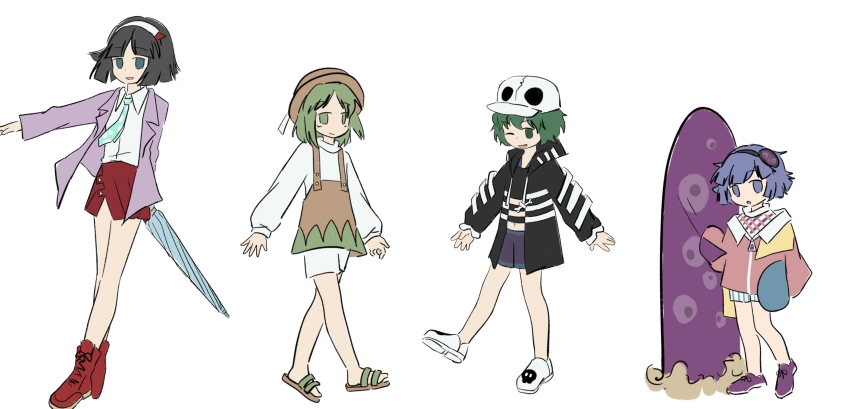 4others, absurdres, adapted_costume, amanomiya_jun, amanomori_shou, androgynous, baila_kuangzi, black_hair