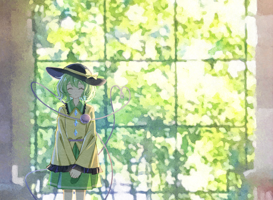 1girl, black_hat, bow, buttons, chinese_commentary, closed_eyes, collared_shirt, commentary_request