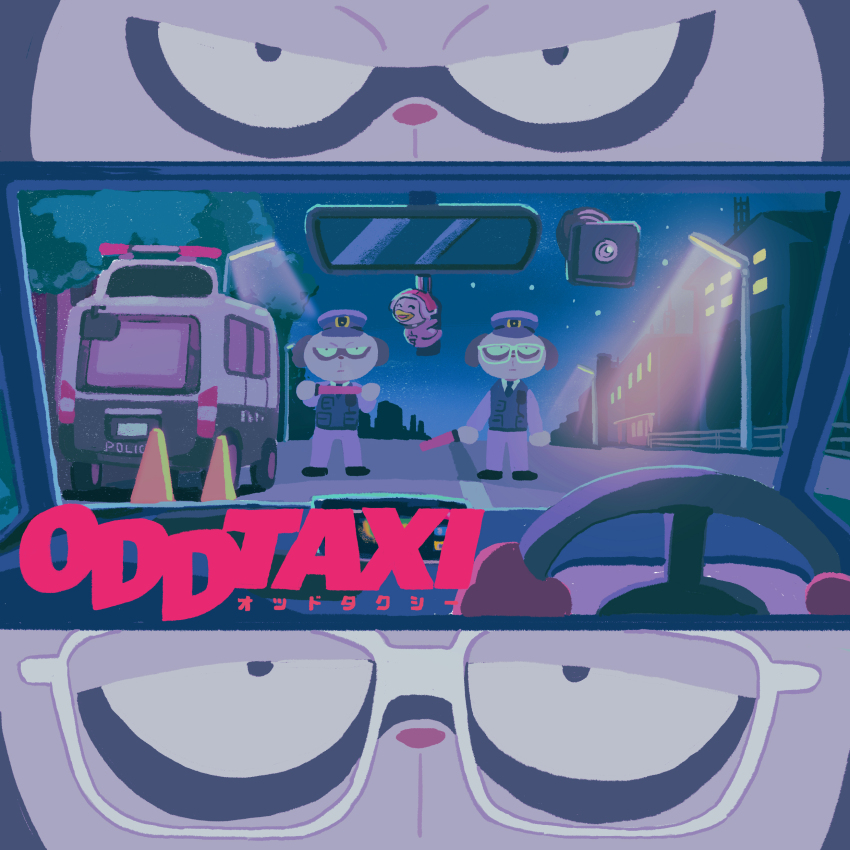 3boys, absurdres, blue_headwear, blue_jacket, brothers, building, car, car_interior