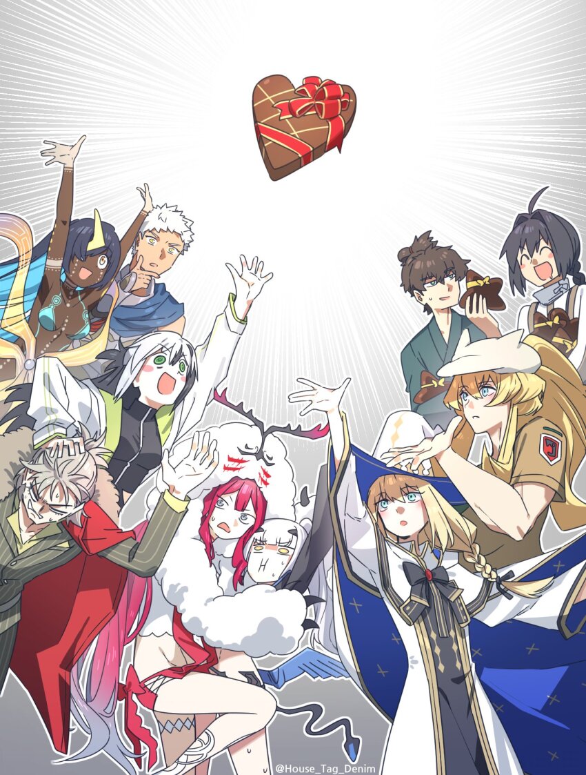 aesc_(fate), aesc_(rain_witch)_(fate), ahoge, baobhan_sith_(fate), baobhan_sith_(swimsuit_pretender)_(first_ascension)_(fate), barghest_(fate), barghest_(swimsuit_archer)_(first_ascension)_(fate), black_hair