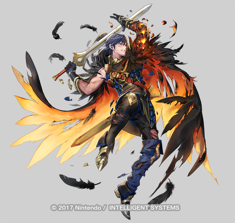 black_cape, blue_eyes, blue_gloves, blue_hair, boots, cape, chrom_(fire_emblem), chrom_(resplendent)_(fire_emblem)